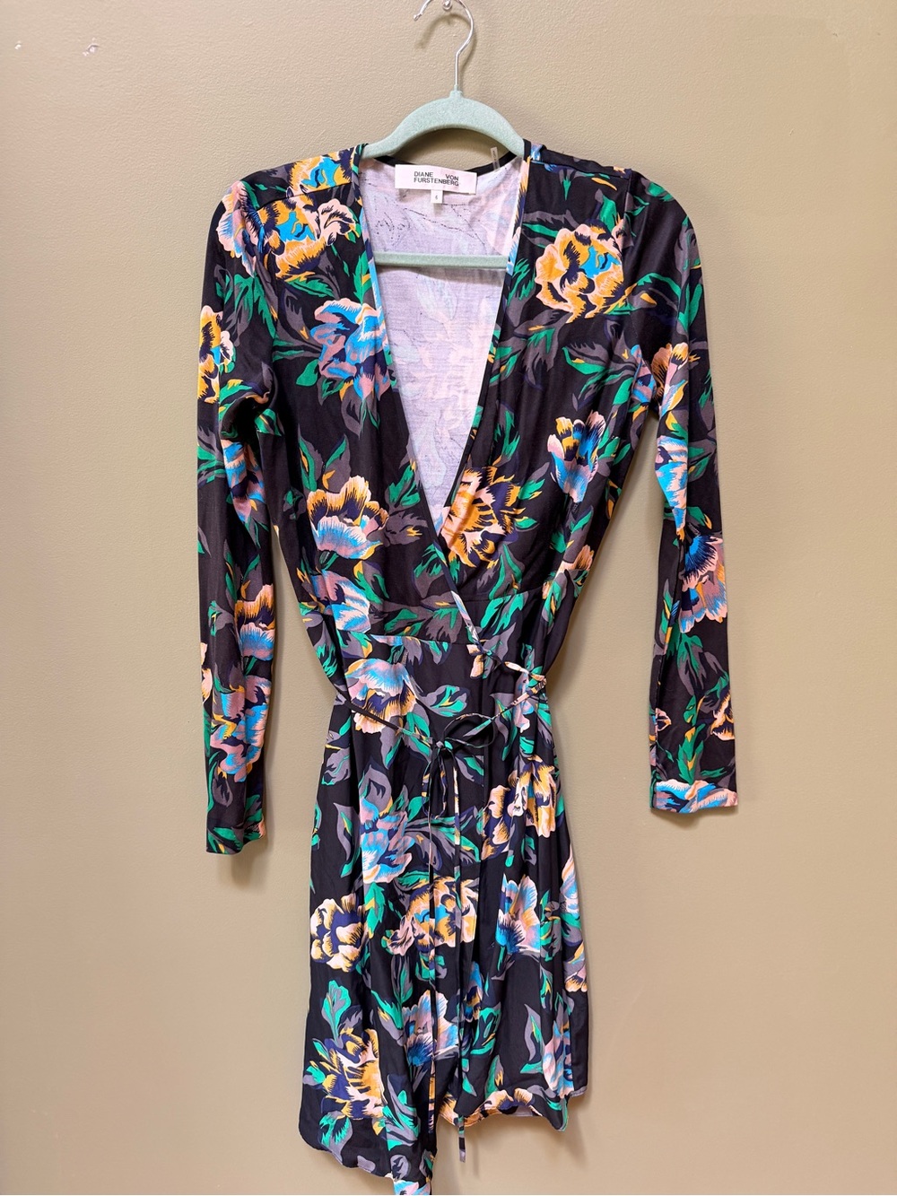 Vintage DVF Floral Wrap Dress